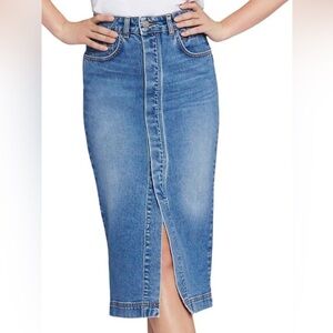 NWT Current/Elliott The Insignia Dunes Denim Skirt size 29